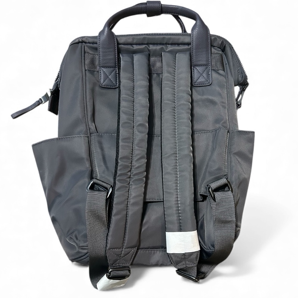 Baggallini Soho Travel Laptop Backpack Charcoal Gray with Luggage Sleeve NWT - Picture 2 of 5